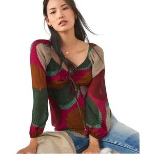 Farm Rio Anthropologie Katalina Blouse Small NWT